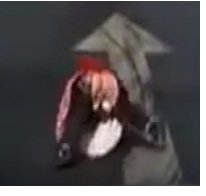 Судя по всему это мальчик, в каких то очень странных штанах... Я не насмехаюсь, просто странные штаны... или от падения порвались, хз короче...