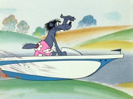 Нашли, чем удивить :)
Наш Волк уже давно на катере по шоссе ездил!