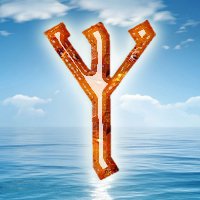 Руна Белого Бога — одного из самых сложных образов славянской мифологии. В германском Футарке эта руна носит имя «Madr» или «Mannaz» — человек. В традиционном языческом представлении человек и есть образ Бога, его воплощение. Но Бог — это весь мир, и потому человек, или микрокосм, есть образ мира, или макрокосма. Ось мироздания — это Мировое Древо, так же, как позвоночный столб — ось человека. Сама форма руны Белбога суть образ Древа Мира и образ человека, стоящего с поднятыми к небу руками.