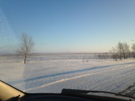 Граница России и Казахстана в Челябинской области.