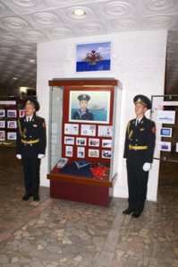 В музее ОДОРА в Чите ему отведено почетное место среди героев!