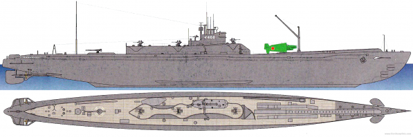 Уникальный проект подводного авианосца