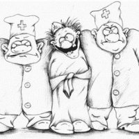 Гражданин сообщите свой адрес, мы санитаров вызовем...