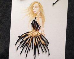 Рисунки с помощью подручных средств