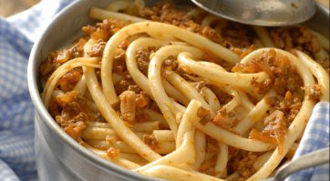 ... ну, не знаю, по мне так разницы между приведенным рецептом и макаронами по флотски нет :) Главное кушать хотеть