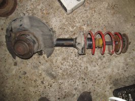 Одобрямс!)))) Но правда работать будет только на легковушках. На серьезных пружинах придется искать кого-нить потяжелее))))
И на бмвшках старых (e32, e34) не получится например, там стойка со ступицей неразъединяемые. Мы у себя пользуемся вот такой китайской гидравлической  хренью: