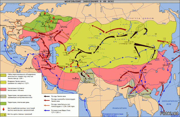 Крупнейшая империя, это все-таки монгольская