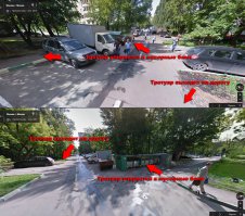 Тротуары, то там есть, но сделаны через задницу. Один выводит вас прямо на дорогу, а второй упирается в помойку. Там нельзя пройти так, чтобы несколько метров не пройти по дороге.