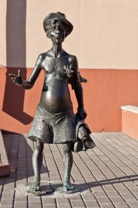 Памятник любителю бани в Лиде(Беларусь).(установлен возле городской бани)