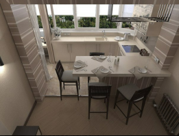 Перепланировка однокомнатной квартиры