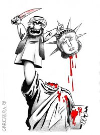 Наш ответ. Карикатура Сергея Корсуна.