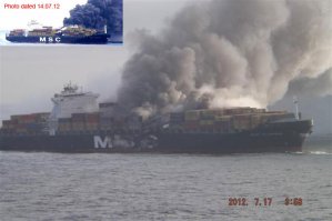 работаю в фирме которая занимается мультимодальными перевозками. Иногда бывает очень хреновенько. Но посмотришь вот на такую картинку, представишь себя на месте капитана этого контейнеровоза, и понимаешь, что груз застрявший на границе с Казахстаном - никакая не проблема, а просто фигня...