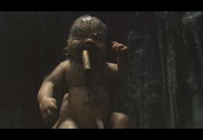 там ещё врезка ребёнок с сигарой, когда девка родила в яме