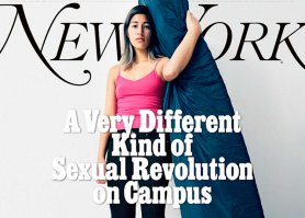 Переведу: Овен говорит что учился с Эммой. Она переспала с парнем и потом узнала что у него есть девушка, и решила отомстить. Все понимали, что она обычная шлюха и парень не виноват, поэтому для само-пиара начала цирк с матрасом