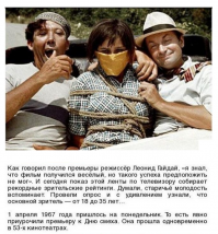 Почему Леонид Гайдай снял "Кавказскую пленницу или новые приключения Шурика"  
