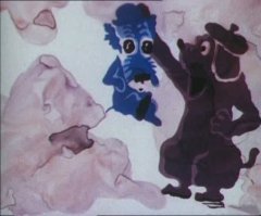 Кхе!  м.ф. "Голубой щенок" 1976-года Вы не видели! ;)	
Песня из мультика:
Тренти-бренти-тренти-та!
Это кто ж такой,
Весь от носа до хвоста
Очень голубой?!
Голубое ухо,
Голубое брюхо,
Голубой чубчик!
Как дела, голубчик?!

Голубой! Голубой!
Не хотим играть с тобой!

Не бывало до сих пор
Голубых собак.
Ты позоришь целый двор,
Ты – бесспорный брак!

Голубое ухо,
Голубое брюхо,
Голубой чубчик!
Как дела, голубчик?!

Голубой! Голубой!
Не хотим играть с тобой!"

ps А если серьёзно - мультик очень талантливо сделан, но неоднозначен до неприязни.