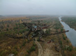 Цепной экскаватор поперечного копания (абзетцер) в Вознесенском районе? Фото - не мои....