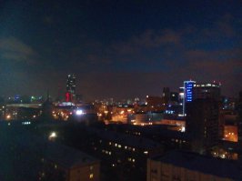 А мне в Екб. Бажовский понравился
Фото ночью - вид из окна, на "Высоцкий"