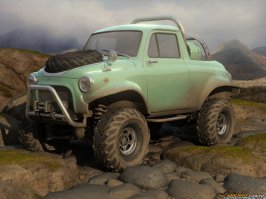 Луаз на колесах от квадроцикла 'Грязный дьявол'