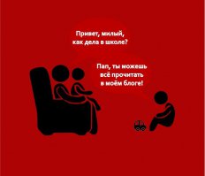 Карикатура на современных людей, болеющих адикофонией
