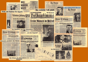 Гагарин на первых полосах