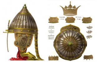 Да, церковь они не трогали и даже освободили от дани, а та в благодарность контролировала народ , признавала богоизбранность татар, проповедовала покорность татарскому игу, провозгласила святыми правнука Чингисхана Дайра Кайдагула под именем «святого Петра, царевича Ордынского», а также правнука владимирского баскака Амырхана...
Ну и вот еще: в музее Московского Кремля сохранился шлем "святого русского князя" Александра Невского. На нем высечен арабской вязью аят из Корана (61:13), а вокруг острия шлема идет пояс арабесок, то есть арабских изречений, заключенных в рамки. На арабеске каноническим арабским шрифтом помещена надпись "Ва башшир аль-муминин" - "И обрадуй же верующих", это  часто встречающееся выражение из Корана...