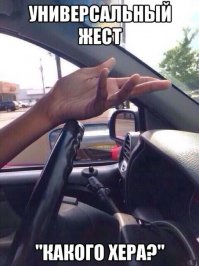 Вспомнил еще значение этого жеста