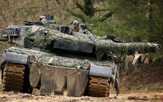 Обновлённый танк Leopard 2A7+