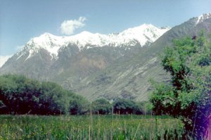 Таджикистан, очень красивая, горная, теплая страна. И жители очень гостеприимны.