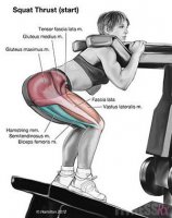 Ммм... в чем шутка? Девушка делает обратные приседания в гакк-машине. Агрегат жуткий, конечно.