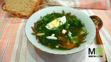 Суп из крапивы с яйцом. В выходные на даче приготовим))