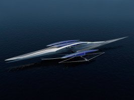Известная дизайнер Марго Красоевич представила концепт новой яхты. По задумке архитектора судно имеет подводные крылья и солнечные батареи, что делает его не только быстрым, но и по-настоящему экологичным.