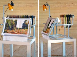 станок для вышивания)
удобная весчь! (правда у меня деревянный)