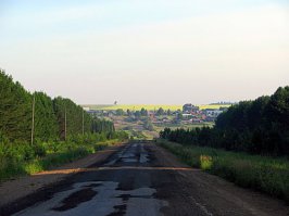 Странно.
Поискал в яндексе фотки этого убитого направления

А там обычная деревня
Дороги не хайвей конечно, но ничего близко нет к тому, что автор написал

Ну и, понятно, что как из каждой деревни - просёлочные грунтовки расходятся в стороны, где могут быть и замесы
Но в посёлок идёт обычная бетонка. Хреновая, но старая бетонка.
Кто-то врёт - или аудитория яндекса вся хором, или автор поста