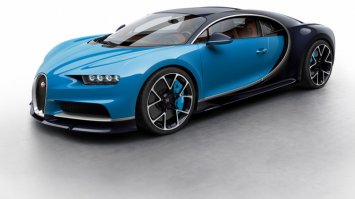 Выгрузка нового Bugatti Chiron в Монако