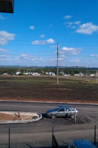 вид из моего окна на 2-ом этаже, на горе город Уфа