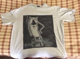 Моя футболка)))Нарисована художником.
