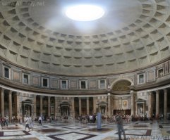 пфффффффф, да в цетре европы - в риме стоит Пантеон Богов уже 1000 лет и ниодин соврменный строитель невозьмется что то подобное соорудить