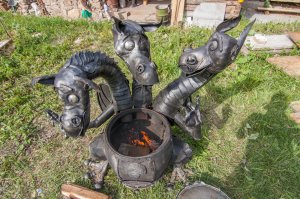 Потрясающие скульптуры из металлолома