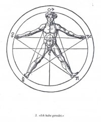 Для Пентаграммы там ещё 5 дорожек не хватает. Так что это звезда - символ человека.