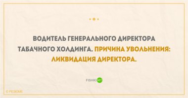 С таким резюме водитель долго будет искать работу...