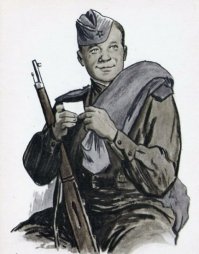 ...нет,
А может - это Тёркин,
Кто-то робко пошутил...

И у заберегов кромку ледяную обломав...
Он как есть - Василий Тёркин
Встал живой, добрался вплавь...