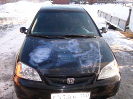 вот на моей машине,всем говорю что это жена и тёща:)