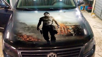 Аэрография на машинах