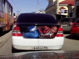 Аэрография на машинах