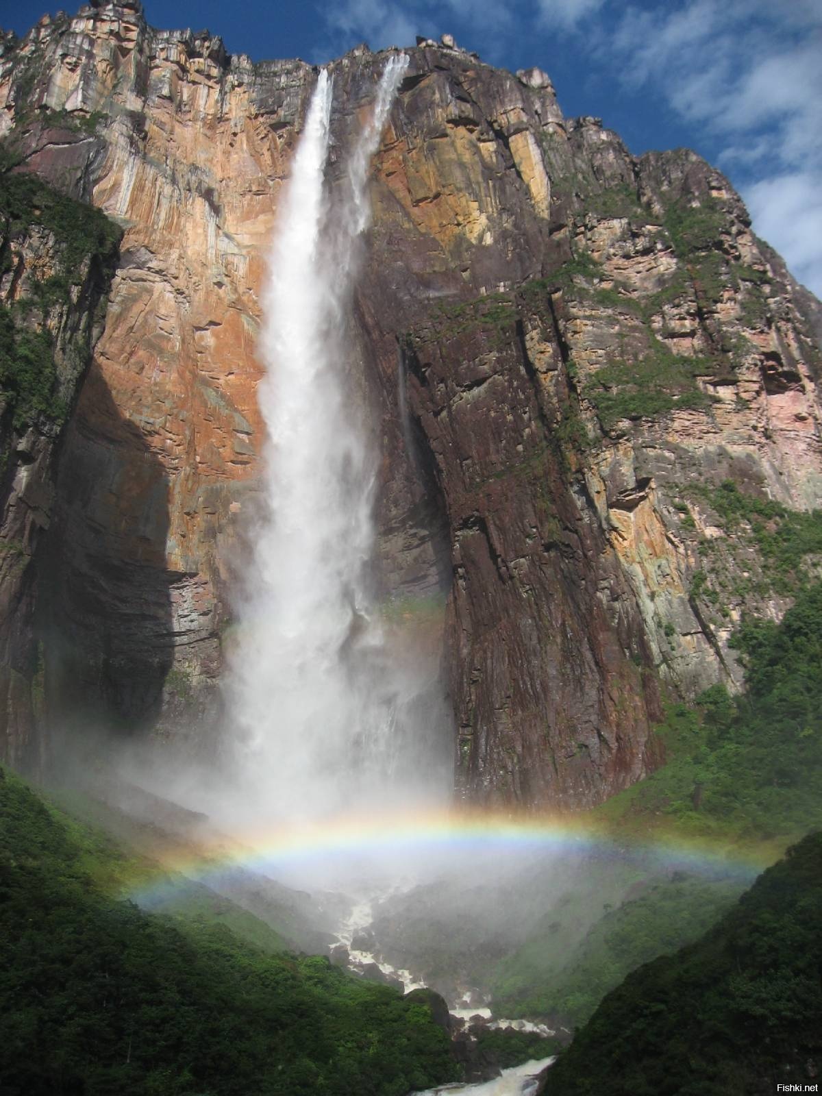 Широкий водопад в южной америке. Водопад Анхель. Водопад Анхель Венесуэла. Самый высокий водопад Анхель. Водопад сальто Анхель Венесуэла.