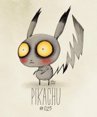 Тим Бертон нарисовал бы покемонов вот такими