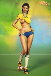 Горячие футбольные фанатки