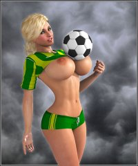 Горячие футбольные фанатки