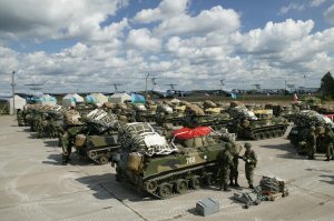 Генеральная репетиция Парада Победы в Донецке (ДНР)